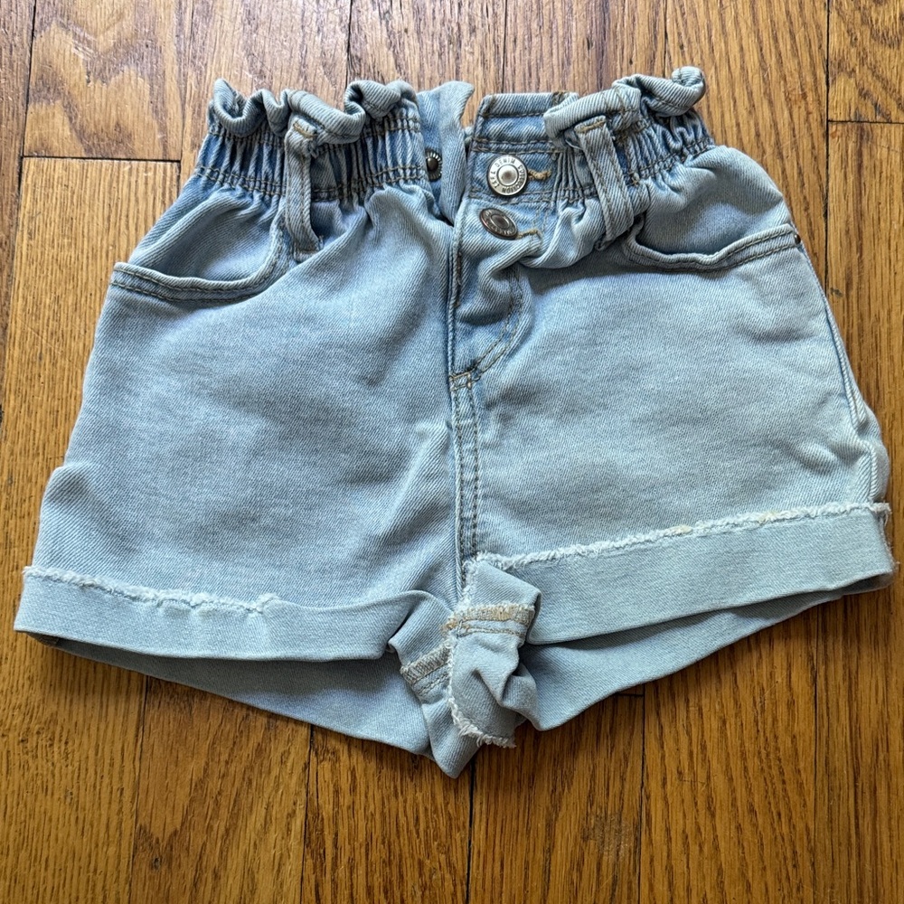 Zara Kids Light Blue Denim Shorts